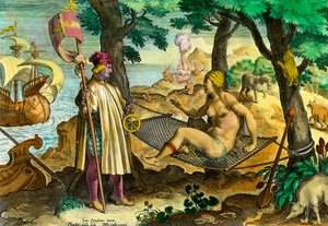 Historia Ameryki: Pierwszy kontakt włoskiego nawigatora Amerigo Vespucci z Indianami Ameryki