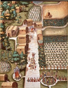 Grawer z „”Admirante Narratio Americae”” Theodore de Bry (1528-1598) autorstwa Theodore de Bry