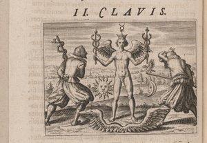 Ilustracja do Tripus Avrevs, czyli trzech traktatów wybranych chemików.., 1618 autorstwa Theodore de Bry