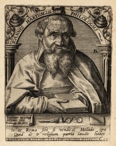 Johannes Hartung, niemiecki graecista i hebraista autorstwa Theodore de Bry