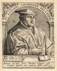 Johannes Lange, niemiecki lekarz i chirurg autorstwa Theodore de Bry