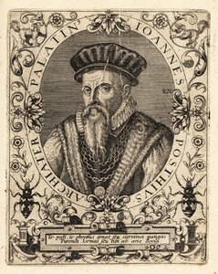 Johannes Posth, niemiecki humanista i lekarz autorstwa Theodore de Bry
