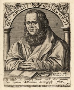 Johannes Schoner, niemiecki politolog autorstwa Theodore de Bry