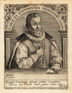 Karl von Utenhove, flamandzki uczony i poeta. autorstwa Theodore de Bry
