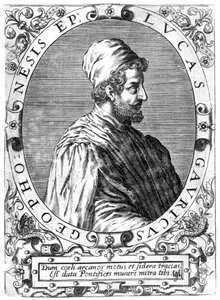 Lucas Gaurico, włoski astronom, astrolog i matematyk, XVI wiek. autorstwa Theodore de Bry