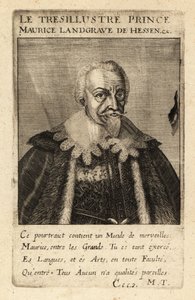 Maurycy Hesji-Kassel autorstwa Theodore de Bry