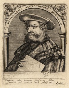 Nicolaus Germanus, niemiecki kartograf. autorstwa Theodore de Bry