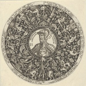 Portret księcia Alvy, z serii wzorów Tazza, ca. 1588. autorstwa Theodore de Bry