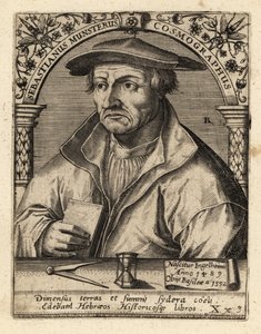 Sebastian Munster, niemiecki kosmograf. autorstwa Theodore de Bry