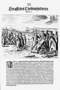 Rozliczanie rachunków, 1606 autorstwa Theodore de Bry