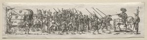 Żołnierze w Marszu. autorstwa Theodore de Bry