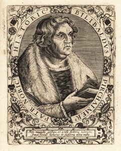 Willibald Pirckheimer, niemiecki prawnik. autorstwa Theodore de Bry
