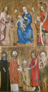 Obraz wotywny arcybiskupa Jana Ocko z Vlasim, ok. 1370 autorstwa Theodoric of Prague,