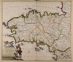 Ducatus Britanniae tabula cum omnibus suis provinciis nova descriptio autorstwa Theodorus Danckerts