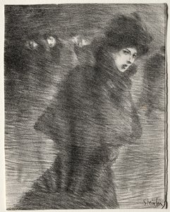 Przechodząca kobieta autorstwa Théophile Alexandre Steinlen