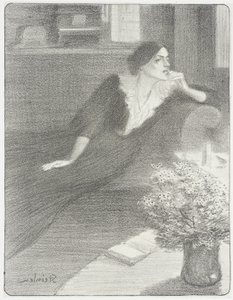 Piosenka o zmierzchu autorstwa Théophile Alexandre Steinlen