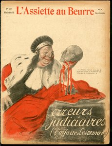 Okładka „”L’Plate au beurre””, numer 129, Satyryczna w kolorach autorstwa Théophile Alexandre Steinlen