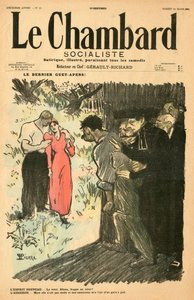 Okładka „Socjalistycznego Chambarda”, Satyrycznej w Kolorach autorstwa Théophile Alexandre Steinlen