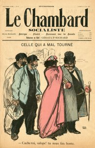 Okładka „”Le Chambard Socialiste””, numer 28, Satyryczna w kolorach autorstwa Théophile Alexandre Steinlen