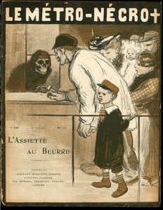Okładka „The Butter Plate”, numer 125, Satirique en Colors autorstwa Théophile Alexandre Steinlen