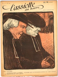 Okładka „The Butter Plate”, numer 5, Satirique en Colors autorstwa Théophile Alexandre Steinlen