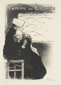 Kobieta smutku autorstwa Théophile Alexandre Steinlen