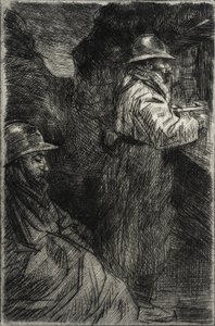 W koszarach autorstwa Théophile Alexandre Steinlen