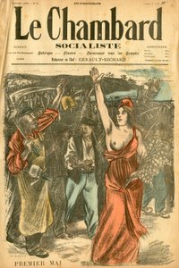 Le Chambard Socialiste, numer 72, Satyryczny w kolorach autorstwa Théophile Alexandre Steinlen