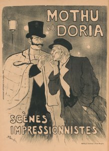 Mothu i Doria autorstwa Théophile Alexandre Steinlen