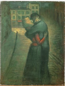 Wieczorne spotkanie (olej na płótnie) autorstwa Theophile Alexandre Steinlen