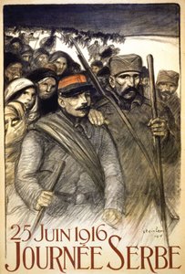 Dzień Serbski, 25 czerwca autorstwa Théophile Alexandre Steinlen