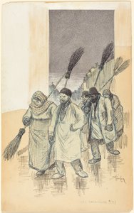 Zamiatacze autorstwa Théophile Alexandre Steinlen