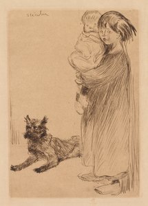 Starsza siostra (La Grande Soeur) autorstwa Théophile Alexandre Steinlen