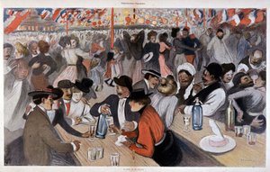 Święto 14 lipca Steinlen, b.d. v. 1902 autorstwa Théophile Alexandre Steinlen