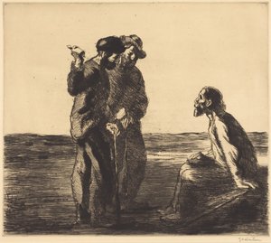 Trzech Towarzyszy autorstwa Théophile Alexandre Steinlen