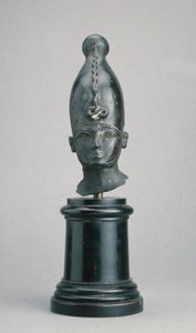 Głowa boga Ozyrysa (brąz) autorstwa Third Intermediate Period Egyptian