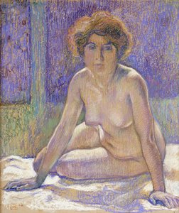 Siedząca naga kobieta, ok. 1912