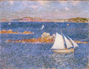 W pobliżu skał Per-Kiridec autorstwa Théo van Rysselberghe