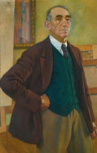 Autoportret w zielonej kamizelce, 1924. autorstwa Théo van Rysselberghe