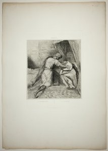 He Smothers Her, płyta trzynasta z Otella autorstwa Théodore Chassériau