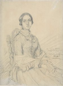 Portret baronowej Chassériau autorstwa Théodore Chassériau