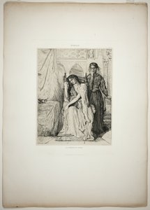 The Willow Song, płyta dziewiąta z Otella autorstwa Théodore Chassériau