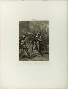 Villain, Thou Diest, tablica dziesiąta z Otello autorstwa Théodore Chassériau