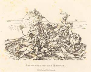 Wrak Meduzy autorstwa Théodore Gericault and Nicolas Toussaint Charlet