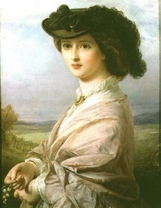 Dama w krajobrazie
