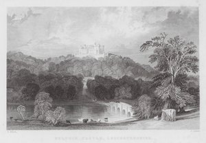 Zamek Belvoir, Leicestershire (rycina) autorstwa Thomas (after) Allom