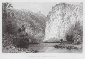 Chee Tor, Derbyshire (grawerowanie) autorstwa Thomas (after) Allom