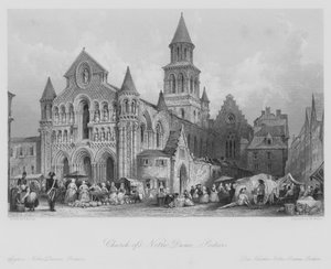Kościół Notre Dame, Poitiers (grafika)