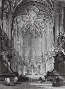 Kościół św. Jakuba, Liege (rycina) autorstwa Thomas (after) Allom