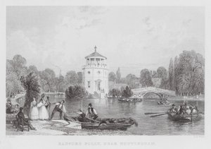 Radford Folly, niedaleko Nottingham (grawerowanie) autorstwa Thomas (after) Allom